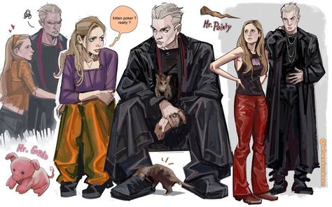 Buffy The Vampire Slayer Funny, Spike Buffy, Buffy Summers, Nerd Girl, Buffy The Vampire, Buffy The Vampire Slayer, Vampire Slayer, Film Serie, Drawing Inspiration