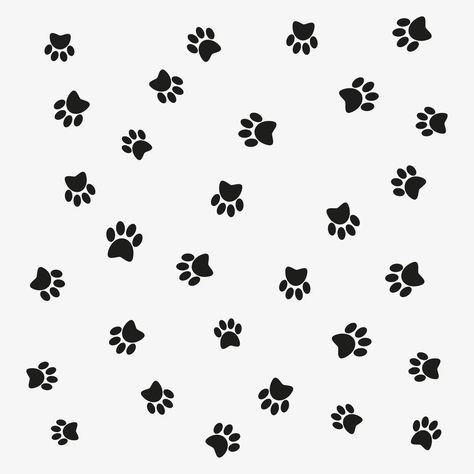 Vector pattern of cat dog footprints. Paw print vector Cat Paw Print Art, Cat Paw Pattern, Dog Footprint, Dog Leg, Paw Pattern, Print Wallpaper, Cat Paws, Vector Pattern, Paw Patrol