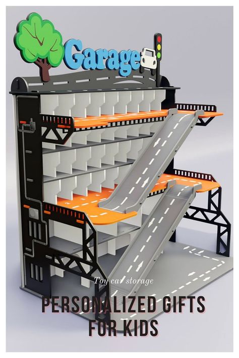 Toy Truck Garage, Diy Hot Wheels Garage, Diy Car Garage For Kids, Diy Toy Car Storage, Diy Toy Car Garage, Hot Wheels Storage Ideas, Hot Wheels Garage Diy, Hot Wheels Storage Display, Kids Car Garage