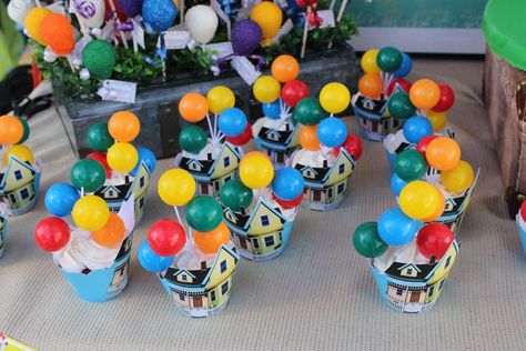 1st Birthday | CatchMyParty.com Pixar Party, Disney Cupcakes, Fun Baby Announcement, Boys First Birthday Party Ideas, Its A Boy Balloons, 5th Birthday Party Ideas, Disney Baby Shower, 21st Birthday Invitations, 2nd Birthday Party Themes