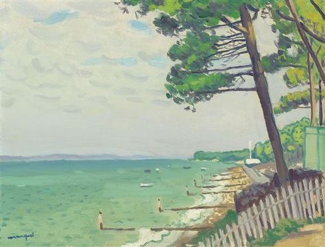 View Pins au Pyla (1935) By Albert Marquet; oil on canvasboard; 9 ½ x 12 ½ in. (24 x 31.8 cm.); Signed; . Access more artwork lots and estimated & realized auction prices on MutualArt. Albert Marquet, Art 2022, Dreamy Places, Fine Art Landscape, Fine Art Portraits, Impressionist Paintings, Vintage Art Prints, Painting Edges, Figurative Art