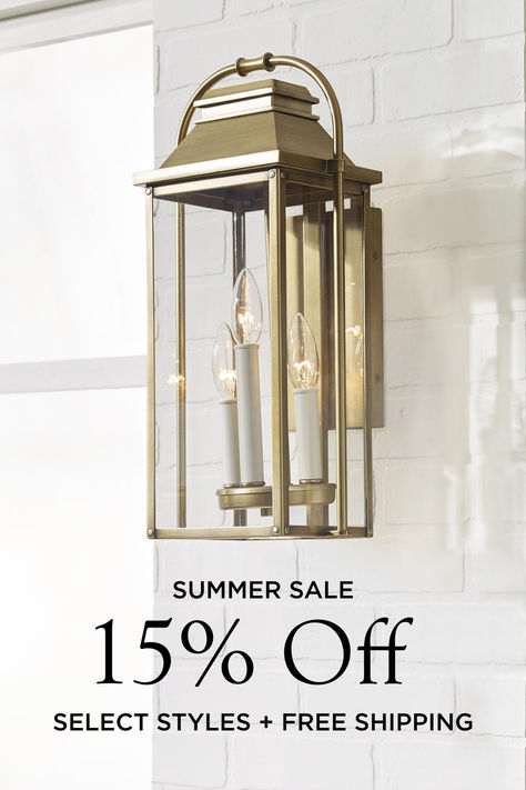 Save 15% on the Studio Collection. Working closely with our iconic roster of design partners like AERIN, Kelly Wearstler, Alexa Hampton and more, and taking inspiration from both past and present, Visual Comfort has developed a wide range of product styles to suit most any indoor and outdoor application. Cabana Bar, Porch Lights, Minimalist Top, Outdoor Hanging Lanterns, Modern Wall Sconces, Outdoor Wall Lantern, Outdoor Hanging Lights, Outdoor Post Lights, Seeded Glass