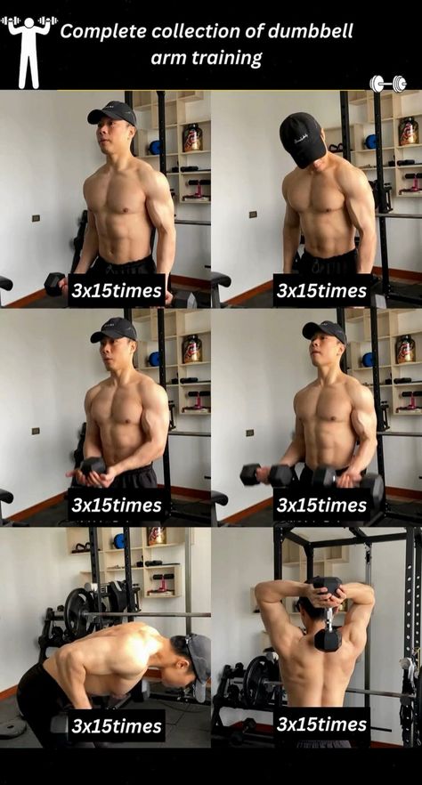 Ready to take your arm workout to the next level? This comprehensive dumbbell routine targets all major arm muscles, helping you build strength and definition. Whether you're at home or in the gym, grab your dumbbells and start sculpting your way to stronger arms today! #and #Strength #HealthTips #HealthyLifestyle #Muscle #Training #Building #Enhancing #SelfCare #NutritionTips #Fitness Arm Exercises With Weights For Men, Workout For Your Arms, Arms Dumbells Workout, Buff Arms Workout, Dum Bell Workout Arm Exercises, Arm Day Workout Dumbell, Big Arm Workout At Home, Dumbbell Biceps Workout At Home, Arm Workouts Dumbbells