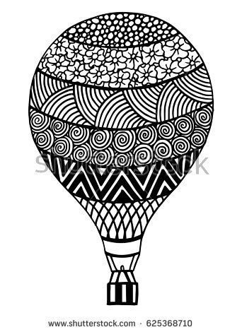 Zantangle Art, Doddle Art, Arte Doodle, Balloon Illustration, Easy Mandala Drawing, Boho Art Drawings, Mandala Art Therapy, Simple Mandala, Doodle Art Drawing