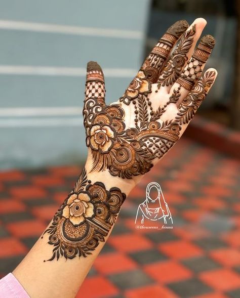 Latest Arabic Mehndi Designs, Front Mehndi Design, Khafif Mehndi Design, Very Simple Mehndi Designs, Simple Mehndi Designs Fingers, Stylish Mehndi, Full Mehndi Designs, Stylish Mehndi Designs, Latest Bridal Mehndi Designs