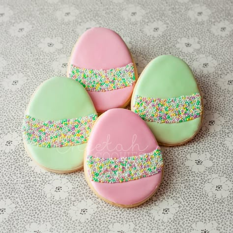 Nonpareil Eggs | CheetahCookies | Flickr Easter Sugar Cookies Decorated, Easter Cookie Cake, Easter Biscuits, Easter Bunny Cookies, Easter Egg Cookies, Royal Iced Cookies, Easter Sugar Cookies, Easter Sweets, No Egg Cookies