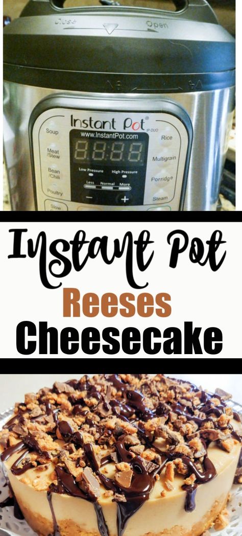 Ultimate Turtle Cheesecake Recipe, Nutter Butter Crust, Reeses Cheesecake, Instant Pot Cheesecake, Turtle Cheesecake Recipes, Turtle Cheesecake, The Cheesecake Factory, Peanut Butter Cheesecake, Easy Cheesecake