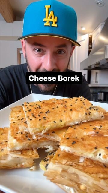 Cheese Borek Recipes, Cheese Borek Recipe, Borek Recipe, Armenian Recipes, Easy Cheese, Caraway Seeds, Phyllo Dough, Cheese Bread, Feta Cheese