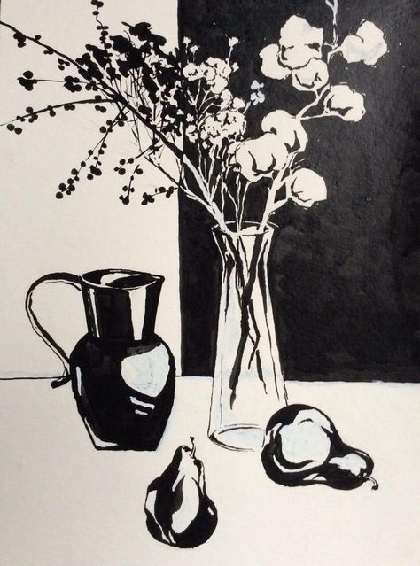 Still Life Linocut, Paintings Black And White, Lino Art, Linocut Art, White Drawing, Arte Sketchbook, Arte Inspo, Black And White Drawing, Linocut Prints