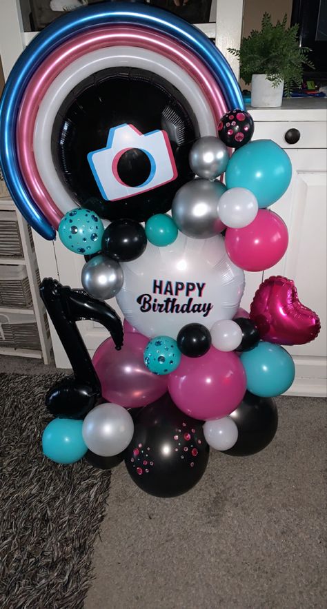 Tiktok balloons Tiktok Balloons, Ball Exercises, Tik Tok, Balloons, Happy Birthday, Birthday