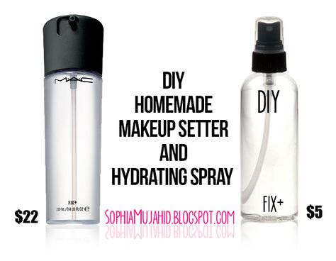 Homemade Organic Makeup Setting Spray/Hydrating Spray (MAC Fix Plus Dupe) | Sophia Mujahid Diy Makeup Looks, Diy Setting Spray, Make Up Spray, Diy Makeup Setting Spray, Mac Fix Plus, Mac Fix, Homemade Makeup, Fixing Spray, Diy Beauty Products