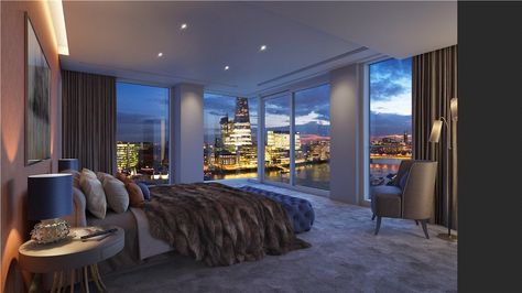 Meet five of London's best penthouses currently on the market - Knight Frank Apartamento New York, Penthouse Luxury, Luxury Apartments Interior, Penthouse Living, Luxury Penthouse, Luxury Living Room Design, Luxury London, Room Deco, Indie Room