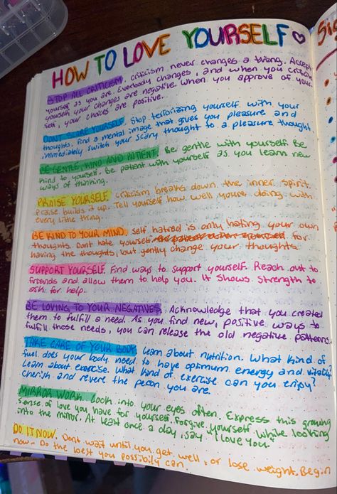 #selflove #love #yourself #howto #tips #selfcare #journal #aesthetic Self Love Journal Page, Diy Self Love Journal Ideas, Self Love Notebook Ideas, Self Love Journal Ideas Aesthetic, Therapy Journaling Ideas, Therapy Notes Journal, Stuff To Write In A Journal, Journal Ideas Templates, Journaling Aesthetic & Tips