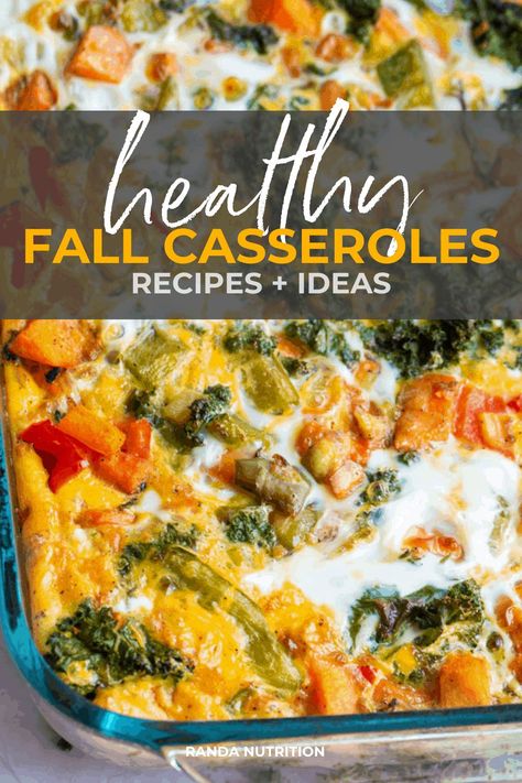 These healthy and hearty fall casserole recipes are perfect for an easy family dinner. #casserole #healthyrecipes Fall Dinner Casseroles Healthy, Autumn Breakfast Casserole, Healthy Fall Casseroles, Health Casserole Recipes Healthy Dinners, Hearty Meal Prep, Fall Dinner Casserole Recipes, Healthy Fall Recipes Dinner High Protein, Healthy Fall Family Meals, Healthy Fall Casserole Recipes