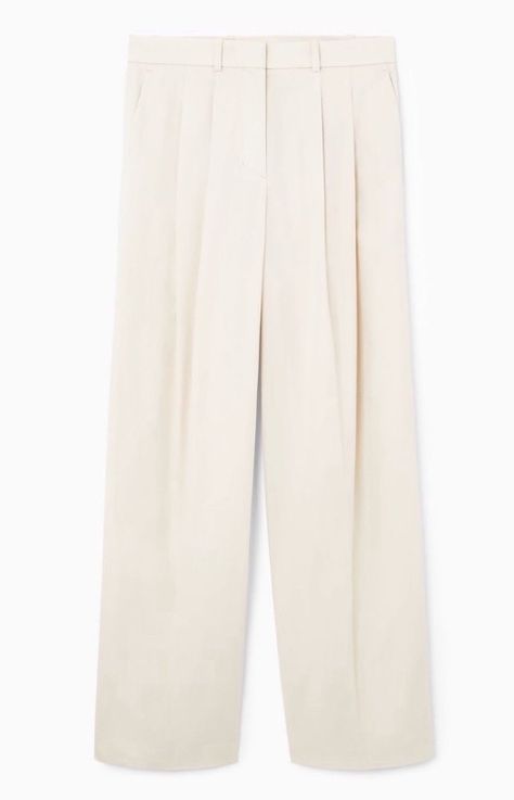 Neutral Wardrobe, Twill Trousers, Twill Pants, Wide Leg Trousers, Wide Leg Pants, Full Length, Wide Leg, Women Wear, Relaxed Fit