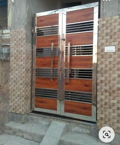 Porch Gate Design, Main Gate Designs, Latest Main Gate Designs, Modern Steel Gate Design, Latest Gate Design, Iron Main Gate Design, Modern Main Gate Designs, Stainless Steel Gate, Door And Window Design