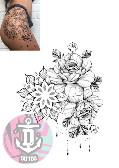 Small Tattoos Minimalist, Rose Mandala Tattoo, Sara Tattoo, Tattoo Designs Skull, Tattoo Designs Floral, Tattoo Designs Black And White, Tattoo Designs Watercolor, Tattoo Designs Mandala, Tattoo Designs Traditional