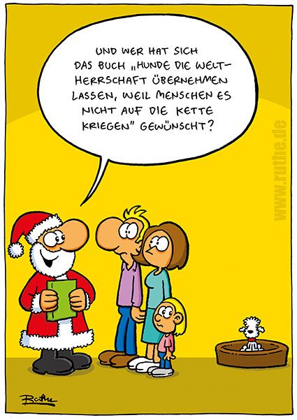 ruthe.de • Willkommen #funny #cartoon by #ralphruthe #hwg #weltherrschaft #hunde #weihnachten Funny Cartoon, Anton, Christmas Humor, Advent, Humor, Comics, Dogs, Funny, Pins