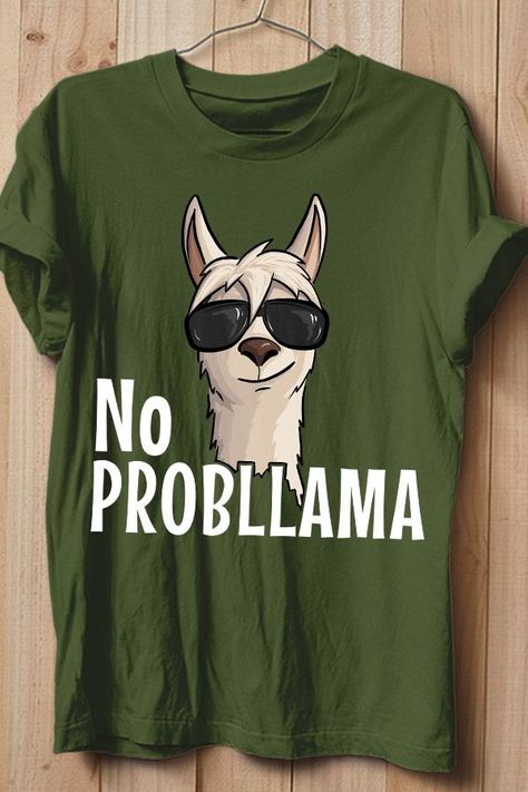 Llama With Glasses, Animal Tshirt Design, People Anime, Graffiti Clothing, You Are Crazy, Shirt Painting, Alpaca Gifts, Trendy Shirt Designs, Llama Alpaca