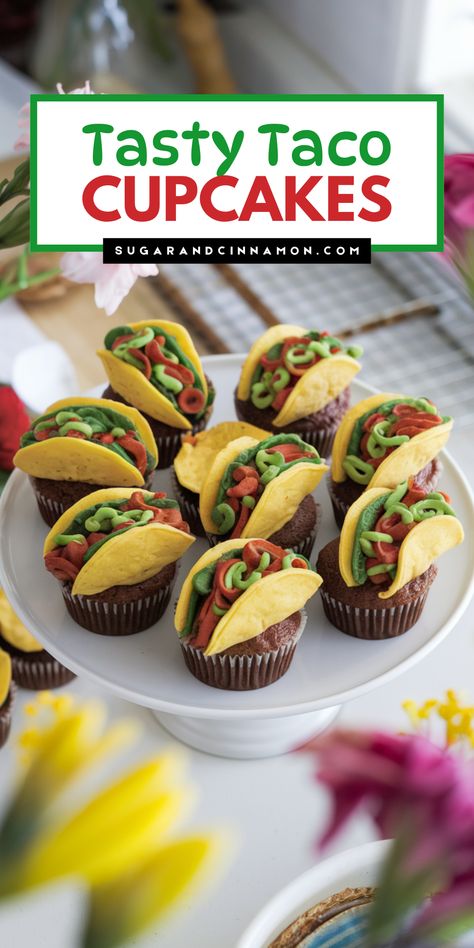 Looking for a fun twist on dessert? Try taco cupcakes! 🌟🌮🧁 This recipe combines delightful flavors in a creative way, making it perfect for celebrations. Your friends and family will love these unique treats! Save this pin for your next baking inspiration! 📌❤️ Taco Cupcakes, Unique Treats, Taco Spice, Muesli Bars, Thanksgiving Cocktails, Fiesta Theme Party, Delicious Cupcakes, Fiesta Theme, Baking Inspiration