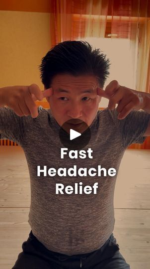 Fast Headache Relief, Head Pain Relief, Massage For Headache, Pressure Points For Headaches, Beginner Exercise, Headache Remedy, Home Remedy For Headache, Getting Rid Of Headaches, Headache Relief Instant