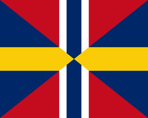 Flag used by the United Kingdoms of Sweden and Norway, which existed from 1814-1905 : vexillology Facts About Sweden, Norway Places To Visit, Sweden Places To Visit, Norway Beach, Norway Forest, Kingdom Of Sweden, Sweden Flag, Norway Nature, Denmark Flag