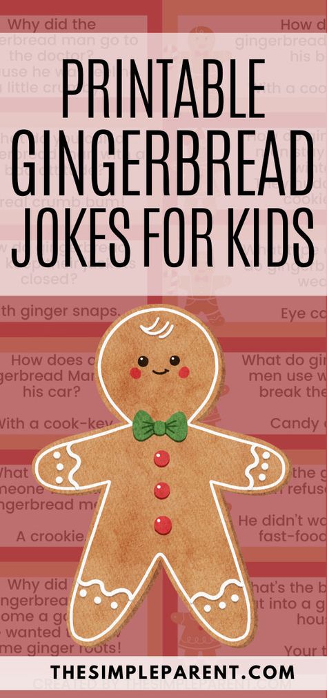 Gingerbread season is here, and so are these funny kid-friendly jokes! Add a spark of laughter to your holiday festivities with our delightful collection. Great for classrooms, family gatherings, or just a fun day with the kids. These jokes are easy to remember, perfect for getting everyone in the holiday spirit. Kid Friendly Jokes, Christmas Jokes For Kids, Christmas Riddles, Ginger Roots, Holiday Jokes, Lunchbox Jokes, Gingerbread Party, Dad Jokes Funny, Christmas Jokes