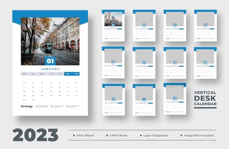 Premium PSD | 2023 vertical desk calendar Vertical Desk, Desk Calendar Template, Vertical Calendar, Desk Calendar, Calendar Design, Desk Calendars, Calendar Template, Beautiful Wall, Wall Calendar