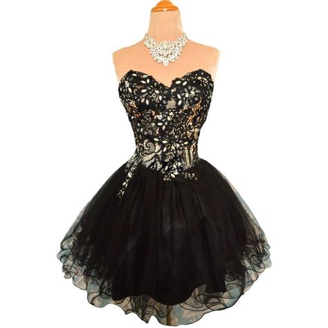 Sunvary Lace and Tulle Short Homecoming Dresses for Juniors Pageant... (£69) ❤ liked on Polyvore featuring dresses, gowns, black ball gown, lace gown, black lace evening dress, black lace gown and black lace evening gown Homecoming Dresses Short Black, Gold Homecoming Dress, Black Quinceanera, Puffy Prom Dresses, Grad Dresses Short, Grad Dresses Long, Black Quinceanera Dresses, Dresses For Juniors, Dama Dresses