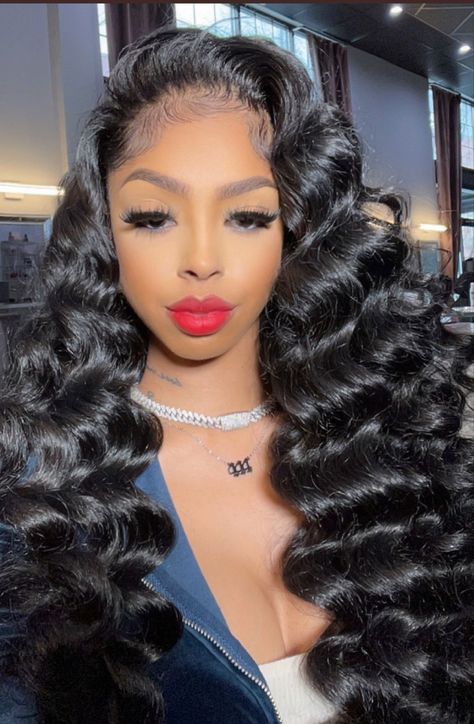 Long Wand Curls, Side Part Wig Wand Curls, Wand Curled Hair, Big Wand Curls Black Women, 40inch Buss Down Wig, Frontal Wig Hairstyles, Girls Natural Hairstyles, Protective Hairstyles Braids, Frontal Hairstyles