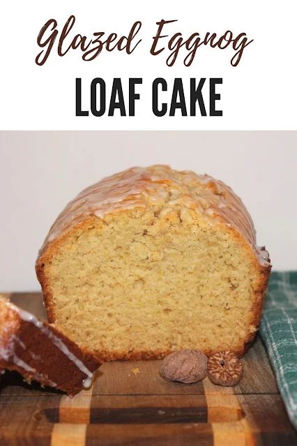 Eggnog Loaf, Eggnog Glaze, Eggnog Cake, Delicious Holiday Desserts, Recipes For Christmas, Egg Nog, Box Cake Mix, Holiday Dessert, Loaf Cake