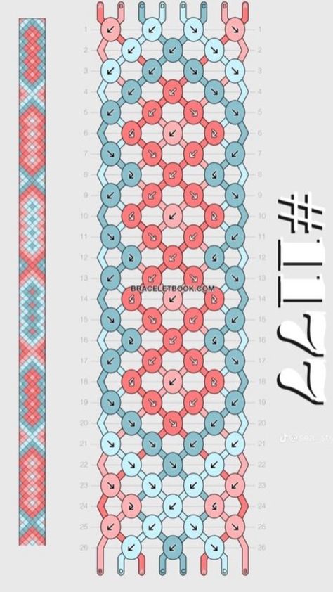 #friendship #braceletpattern #string #stringbracelet #pattern1177 Classic Friendship Bracelet Pattern, 7 Strand Friendship Bracelet, Braclet Inspiration Sting, Two Color String Bracelet Patterns, 5 Strand Bracelet Pattern, Bracelet Patterns Sting, How To Read Friendship Bracelet Patterns Knots, Bracelets With 4 Strings, Printable Bracelet Template