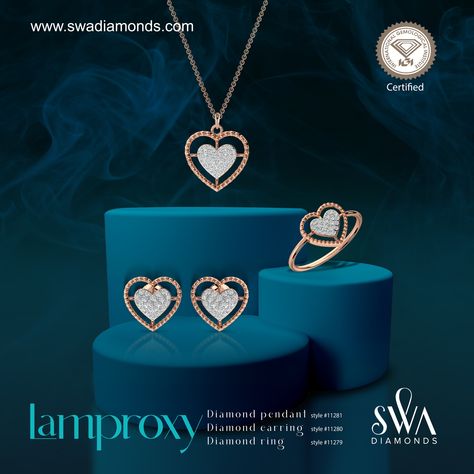 Swa Diamonds, Diamond Pendant Jewelry, Pendent Set, Pendant Sets, Diamond Pendant Sets, Earring Ring, Diamond Collection, Pendant Earring, Jewelry Post