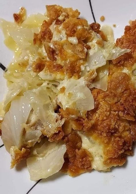 Grandma's recipes | MY FAVORITE CASSEROLE - CABBAGE CASSEROLE Walking Taco Bake, Cabbage Casserole Recipes, Walking Taco, Cabbage Roll Casserole, Vidalia Onion, Small Cabbage, Cabbage Roll, Favorite Casseroles, Cabbage Rolls Recipe