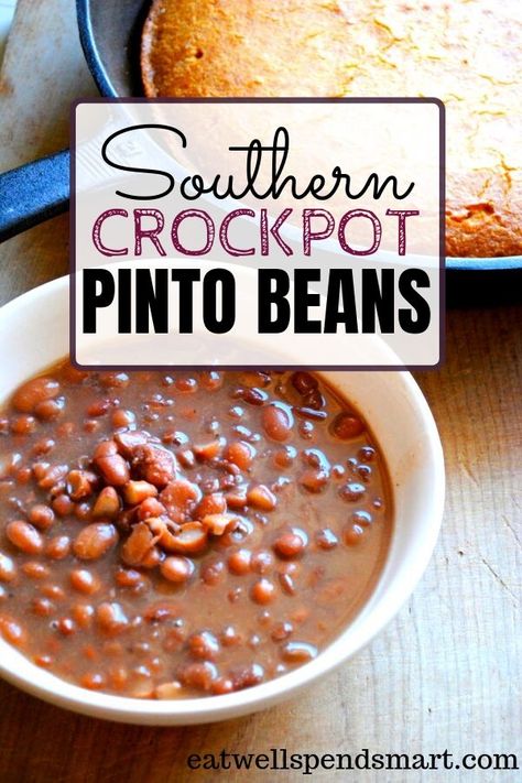 Beans And Cornbread Recipe Crockpot, How To Make Soup Beans In A Crock Pot, Crockpot Ranch Style Beans, Crock Pot Soup Beans, Pinto Beans Ham Hock Crock Pot, Beans In Crockpot Pinto, Best Pot Of Beans, Easy Crockpot Beans, Crock Pot Brown Beans