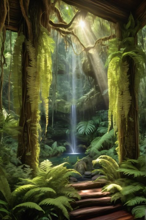 Discover the magic of Tsitsikamma National Park in this 4K holographic design. Witness towering yellowwoods, delicate ferns, and orchids bathed in dappled sunlight. Explore the peninsula, mesa, and canyon, and connect with nature's primal beauty. #Tsitsikamma #SouthAfrica #4K #Nature Forest Core Aesthetic, Divine Council, Tsitsikamma National Park, Dream Photos, Dappled Sunlight, Holographic Design, Breathtaking Scenery, Forest Core, Mystical Forest