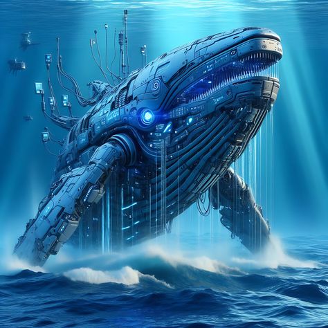 AI Generated Picture Of A Robotic Whale Displaying Aggression In Virtual Waters#pikbest##Photo Alien Whale, Water Robot, Poppy Drawing, Virtual Studio, Photo Design, Create Image, Graphic Design Templates, Free Graphic Design, Design Templates