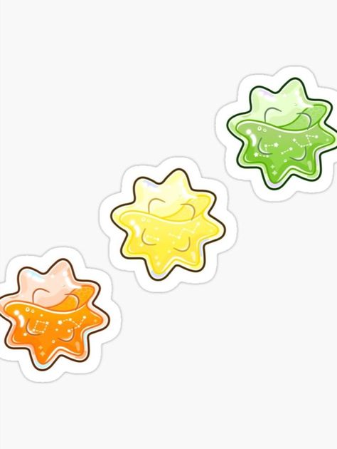 Removable, kiss-cut vinyl stickers with citric konpeito illustration. ⭐It's now available in the attached link.⭐ Konpeito Art, Citric Fruits, Wishing Well, Fresh Design, Printable Stickers, Vinyl Stickers, Easy Drawings, Special Day, Beautiful Design