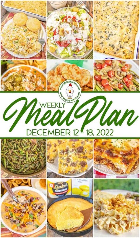 Honey Garlic Green Beans, Plain Chicken Recipe, Spinach Pasta Bake, Slow Cooker Bacon, Slow Cooker Breakfast Casserole, What To Make For Dinner, Bacon Cheeseburger Soup, Meal Planning Menus, Easy Main Dishes