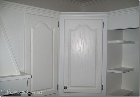 how i painted my oak cabinets, doors, kitchen cabinets, kitchen design, painting, After several coats of primer and semi gloss paint Paint Oak Cabinets, Kitchen Cabinets Painted Before And After, Dark Oak Cabinets, Kitchen Cabinets Before And After, Home Painting Ideas, Wood Cupboard, Painting Oak Cabinets, Cabinets Makeover, Oak Kitchen Cabinets