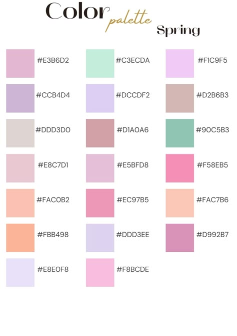 Apple Calendar Hex Codes, Coloring Combinations, Simply Plural, Color Palette Spring, Palette Spring, Google Agenda, Apple Calendar, Hex Color, Hex Color Palette