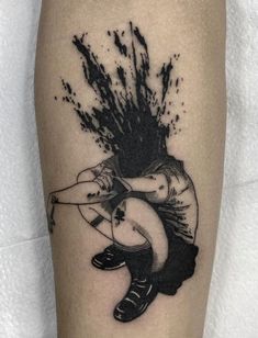 High Contrast Tattoo, Shadow Man, Emo Tattoos, Man Tattoo, Torso Tattoos, Funky Tattoos, Wicked Tattoos, Scary Tattoos, Theme Tattoo