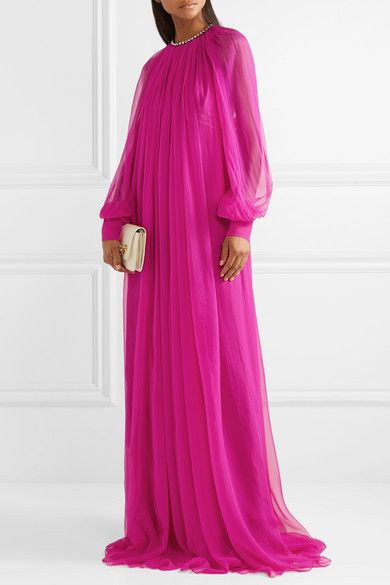 Gucci Gown, Organza Gowns, Vestidos Color Rosa, Look Plus Size, Chiffon Gown, Muslimah Fashion, Abaya Fashion, African Fashion Dresses, Silk Chiffon