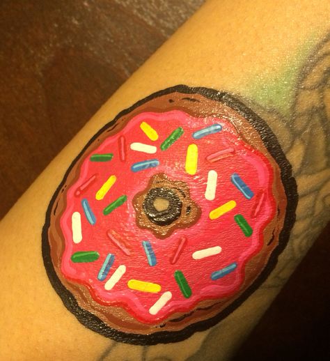 National Donut Day Donut Face Paint, National Donut Day, Face Painting Easy, Face Painting Designs, Hand Art, Paint Party, Party Inspiration, Body Painting, Face Painting