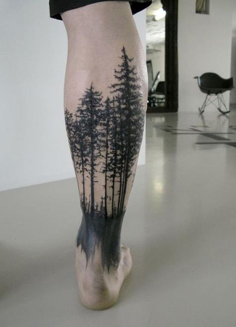 45 Inspirational Forest Tattoo Ideas | Cuded Rooted Tattoo, Tree Leg Tattoo, Tree Sleeve, Tree Tattoo Men, Tattoo Tree, Country Tattoos, Tattoo Leg, Tattoo Trend, Samoan Tattoo