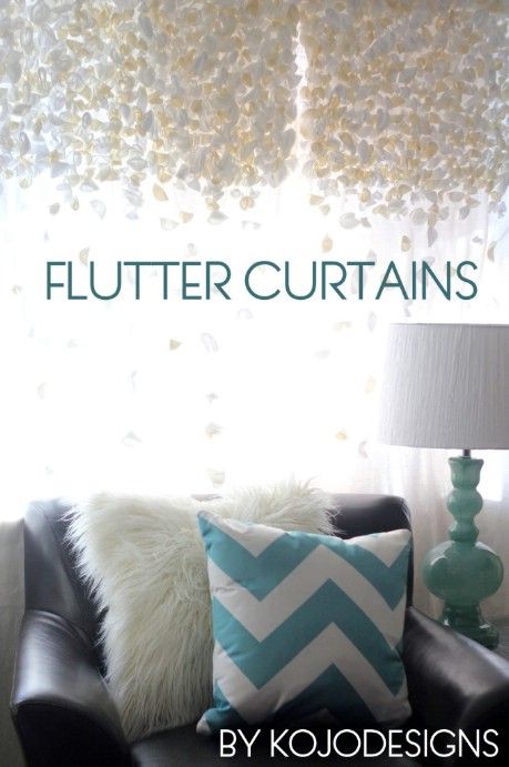 DIY Anthropologie knock-off flutter curtains – 32 Brilliant DIY Anthropologie Knockoffs Anthropologie Hacks, Diy Anthropologie, Style Deco, Diy Curtains, Diy Interior, Diy Vintage, My New Room, Window Coverings, Bedroom Diy