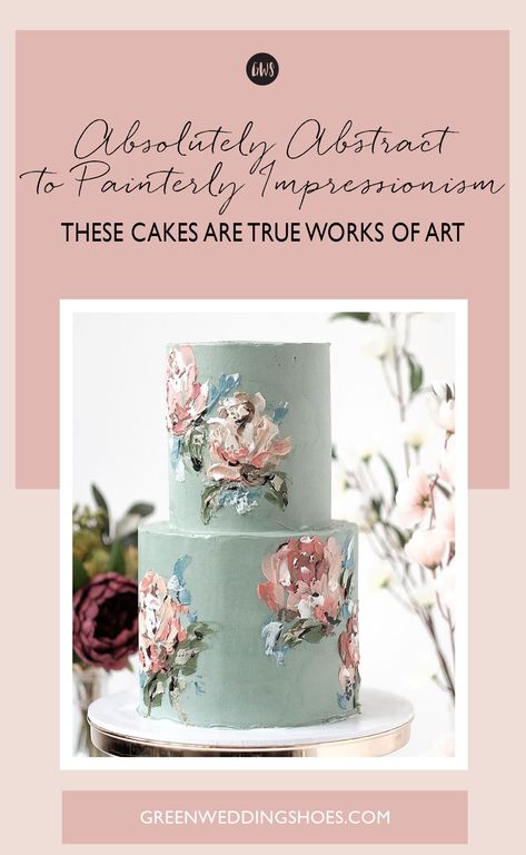 Cricut Wedding Projects, Buttercream Painting, Brushstroke Cake, Painted Cake, Black Wedding Cakes, Wedding Cake Ideas, Cricut Wedding, Floral Wedding Cake, Wedding Projects