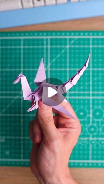 Dragon Origami Easy, Dragon Origami, Paper Dragon, Origami Dragon, Origami Tutorial, September 23, Origami Easy, Diy Stuff, Cute Crafts