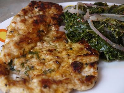 Clockwatching Tart: Turkey Scallopini with Kale in Mustard Lemon Sauce Turkey Scallopini, Delicious Turkey Recipes, Cauliflower Gratin, Best Thanksgiving Recipes, Turkey Stuffing, Savoury Recipes, Lemon Sauce, Healthy Delicious, Food Fresh