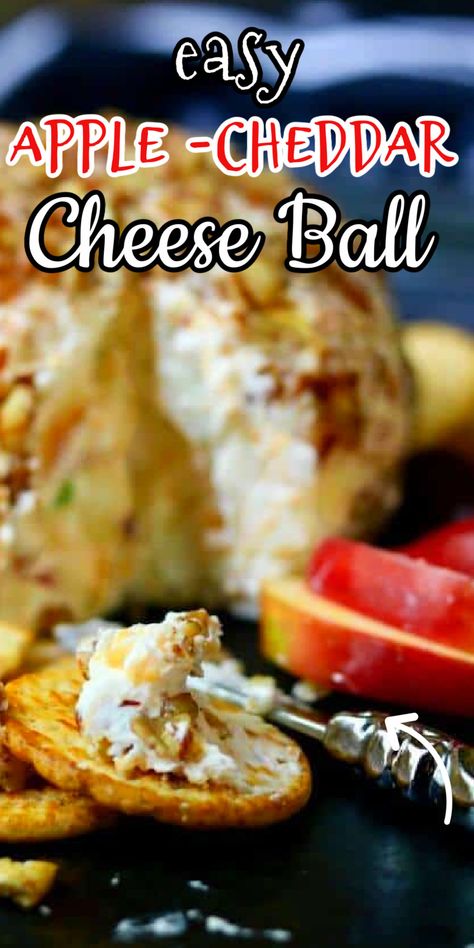 Apple Cheese Ball Recipes, Thanksgiving Recipes Cheese Ball, Fall Cheeseball Recipes, Apple Appetizer Recipes, Caramel Apple Cheese Ball, Apple Appetizers Easy, Veggie Cheese Ball, Thanksgiving Cheeseball Recipes, Fall Cheese Ball Recipes